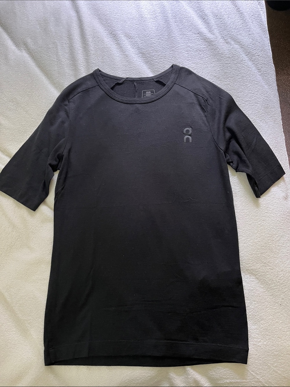 On Running Black Merino Short-Sleeve Performance Tee